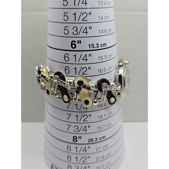 Vintage Jennie B Flip Flop Sandal Charm Bracelet Watch Quartz New Battery Summer main image 7